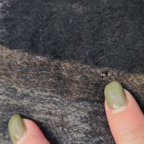 Lambwool brown black tan scarf made in West Germany - Picture 7 of 8